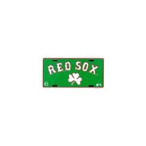  Boston Red Sox Shamrock License Plate Automotive