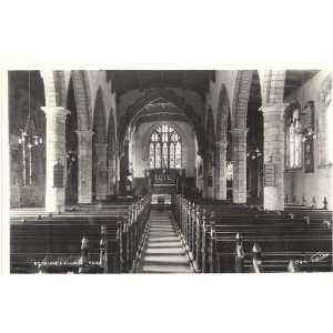 1950s Vintage Postcard Interior of St. Olaves Church York England UK