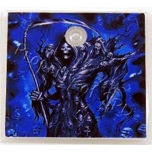 Stinger Paintball Designs Grim Reaper Custom Halo Back Plate   Blue 