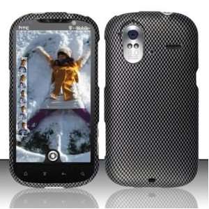  For HTC Amaze 4G (T Mobile) Rubberized Carbon Fiber Design 