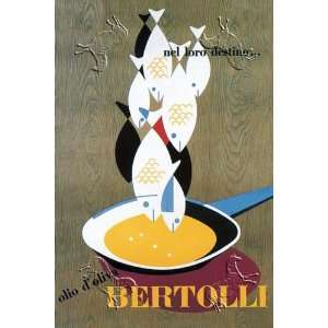  Bertolli Olive Oil by Erberto Carboni. Size 17.75 X 26.50 