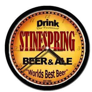  STINESPRING beer and ale cerveza wall clock: Everything 