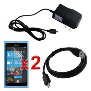   PACKS) + Home Wall Charger + Sync USB Cable for Nokia N9 SmartPhone