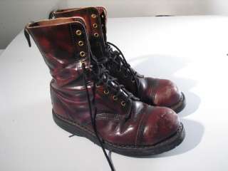   Cap Toe Grinders Steam Punk Steampunk Red Boots Mens US 9 UK 8 ENGLAND