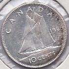 Canada 10 Cents SILVER 1968 Ottawa PL BU Light Toning FREE SHIPPING 