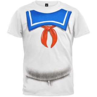 Ghostbusters   Stay Puft Marshmallow Man Costume T Shirt  