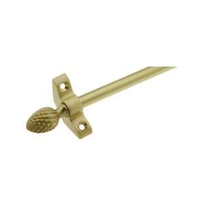  Select Pineapple Tip Carpet Rod   3/8 Diameter Brass With 