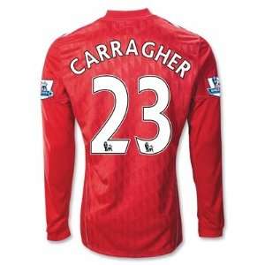  Adidas Liverpool 10/11 CARRAGHER Home LS Soccer Jersey 