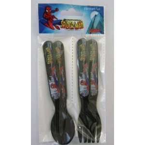    SPIDERMAN SPECTACULAR FLATWARE ANIMATED SERIES Toys & Games