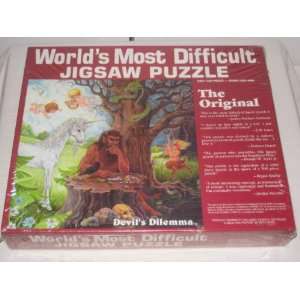 1987 Worlds Most Difficult Two Sided Puzzle   529 Piece Jigsaw Puzzle 