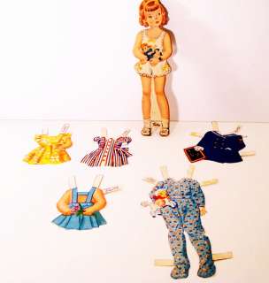   Vintage Paperdoll Doll Cut Out Patty Craft Paper Embellishment Card