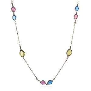  MULTI COLOR STATIONED NECKLACE IN BP 36 CHELINE Jewelry