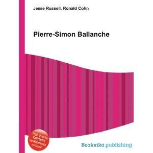  Pierre Simon Ballanche Ronald Cohn Jesse Russell Books
