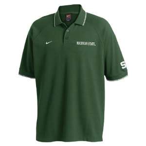   Nike Michigan State Spartans Green Power Sweep Polo: Sports & Outdoors