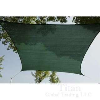 NEW! SUN SHADE SAIL 13x13 FT (4x4m) SQUARE CANOPY GREEN  