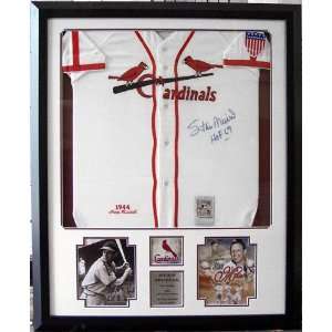  Stan Musial St. Louis Cardinals Deluxe Framed Autographed 
