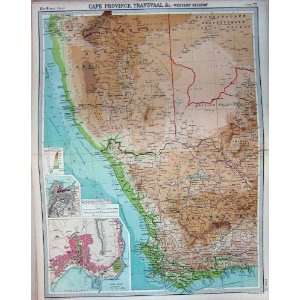  Map Cape Province Transvaal Africa Cape Town Table Bay 
