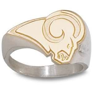  St. Louis Rams Solid 10K Gold Logo Ring Size 10.5 Sports 