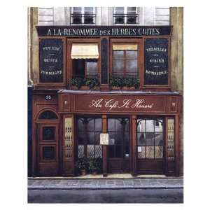  Au Cafe St. Honore   Poster by Andre Renoux (24 x 30 