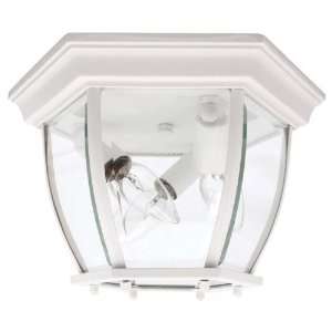  Capital Three Light White Outdoor Flush Mount 9802WH: Home 