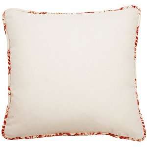   : Bali Antique Red Welt 18 Square Linen Throw Pillow: Home & Kitchen