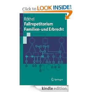     und Erbrecht (Springer Lehrbuch) eBook: Anne Röthel: Kindle Store