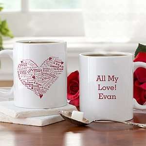  Personalized Heart Romantic Coffee Mug