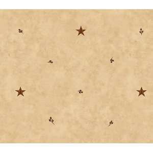  Almond Barn Star and Sprigs Wallpaper