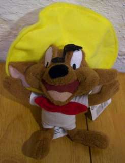 Six Flags WB Looney Tunes SPEEDY GONZALES MOUSE Plush STUFFED ANIMAL 