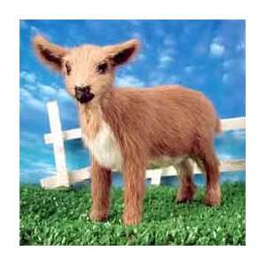  Goat Brown Fur Animal Figurine
