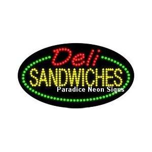  Deli Sandwiches LED Sign (Oval): Sports & Outdoors