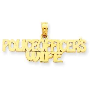  14k Police Officers Wife Pendant Jewelry