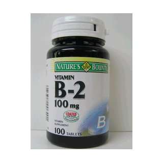  Vitamin B 2 Tablets 100 Mg, by Natures Bounty 10 Health 