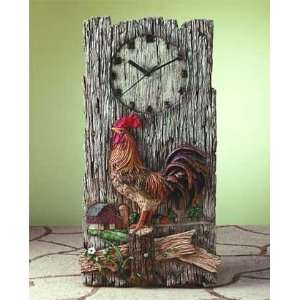  Farmhouse Rooster Clock