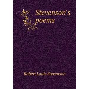  Stevensons poems: Robert Louis Stevenson: Books