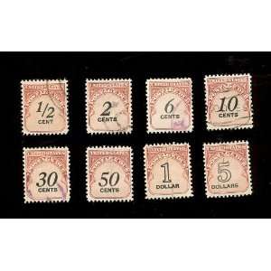  United States (8) Postage Due Stamps: Everything Else