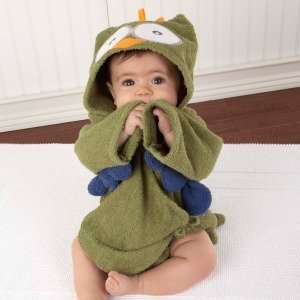   : My Little Night Owl Hooded Terry Spa Robe (Green): Everything Else