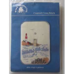 Fond Memories Counted Cross Stitch Switch Plate SP50 Single Lighthouse