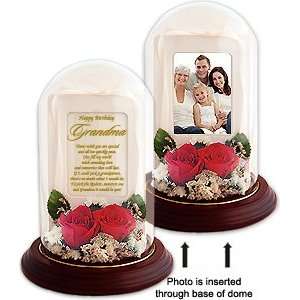  Birthday Gift for Grandma with Real Preserved Red Roses 