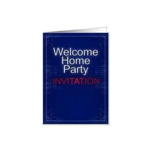  Welcome home party Invitation  funny  Card Health 