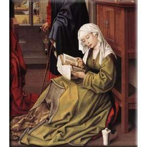   Magdalen reading 14x16 Streched Canvas Art by Weyden, Rogier van der