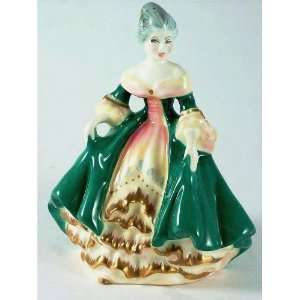 Royal Doulton small figurine   HN3244   Southern Belle   Green dress 