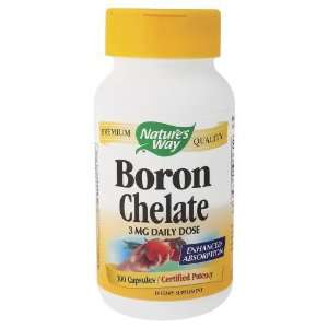  Natures Way   Boron Chelate, 100 capsules Health 