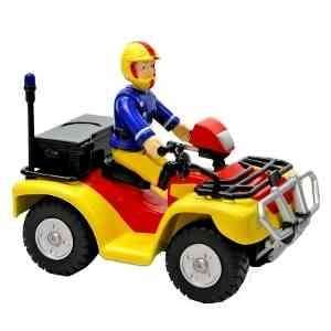   Sam Push Along Quad Vehicle With Exclusive Fireman Sam Figure: Toys