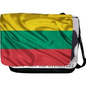  Lithuania Flag Messenger Bag   Book Bag   School Bag   Reporter Bag 