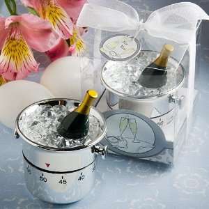   Champagne and Ice Bucket Kitchen Timer Favors