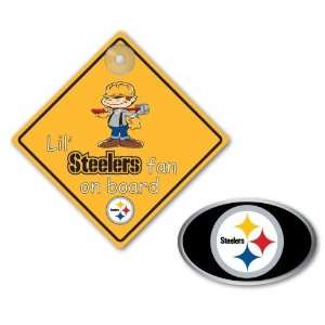 Team Promark Pittsburgh Steelers Family Car Fan Kit 