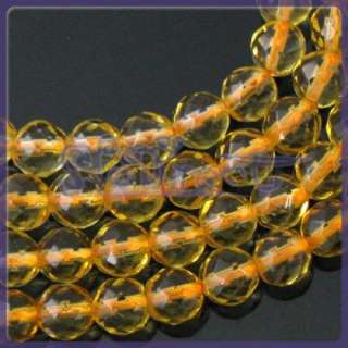 60pcs 6mm Faceted Citrine loose bead Jewelry DIY Make  