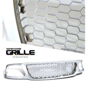   F150 Truck 99 03 Honeycomb Style Grille Chrome Front Grill: Automotive
