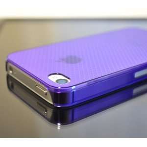   Hard Crystal Air Jacket Slim Fit Case for AT&T iPhone 4   Cloud Purple